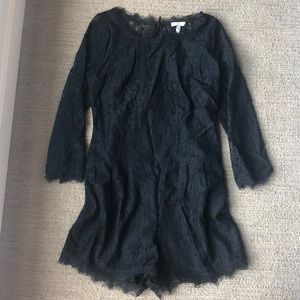 Joie Black Lace Romper Size 8
